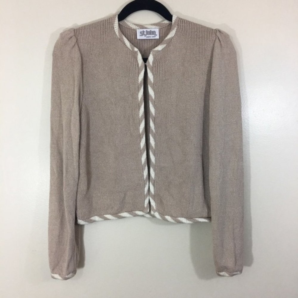 St.John Vintage Open Front Cardigan